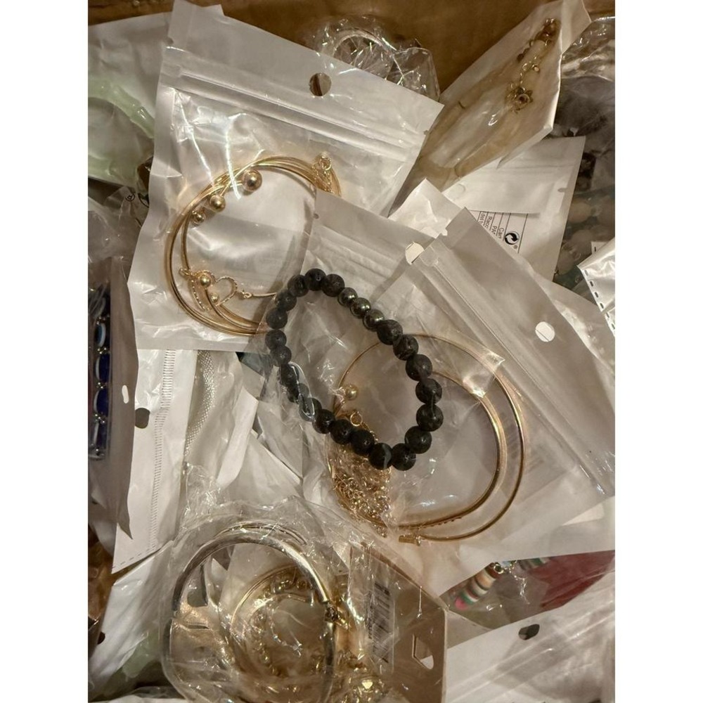 Wholesale 25pc Lot: Gold & Silver Tone Cuff Stacked Bangle &‎ Link Bracelets